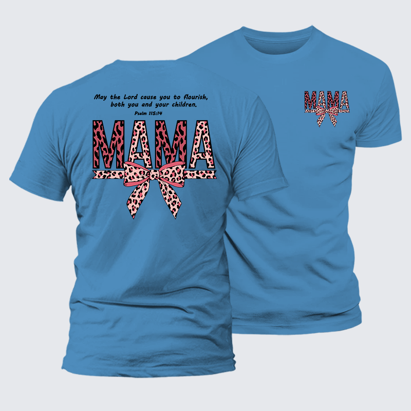 Blessed Mama Jesus God Christian Premium Mercerized Cotton Tee