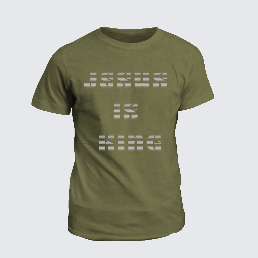 Jesus Is King Jesus God Christian Cotton T-Shirt