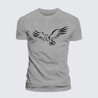 Wings Like Eagles Jesus God Christian Cotton T-Shirt