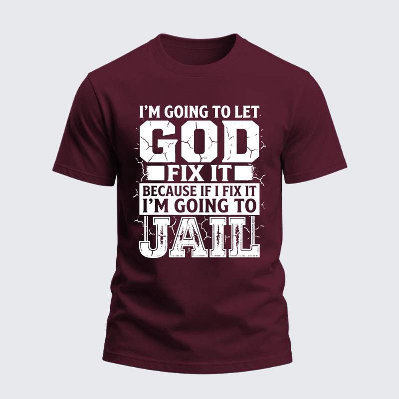 Heavyweight Cotton Tee - Lift Heavy Pray Hard