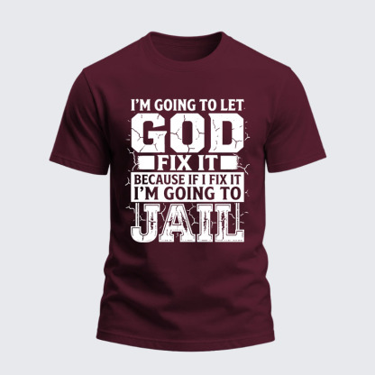 Heavyweight Cotton Tee - Lift Heavy Pray Hard