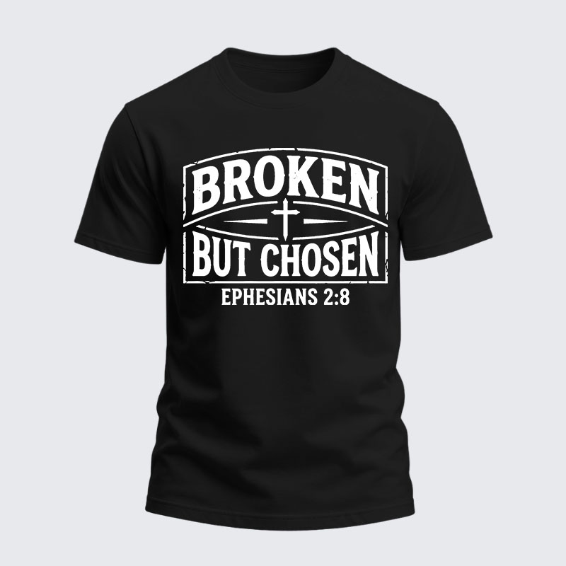 Heavyweight Cotton Tee - Broken But Chosen