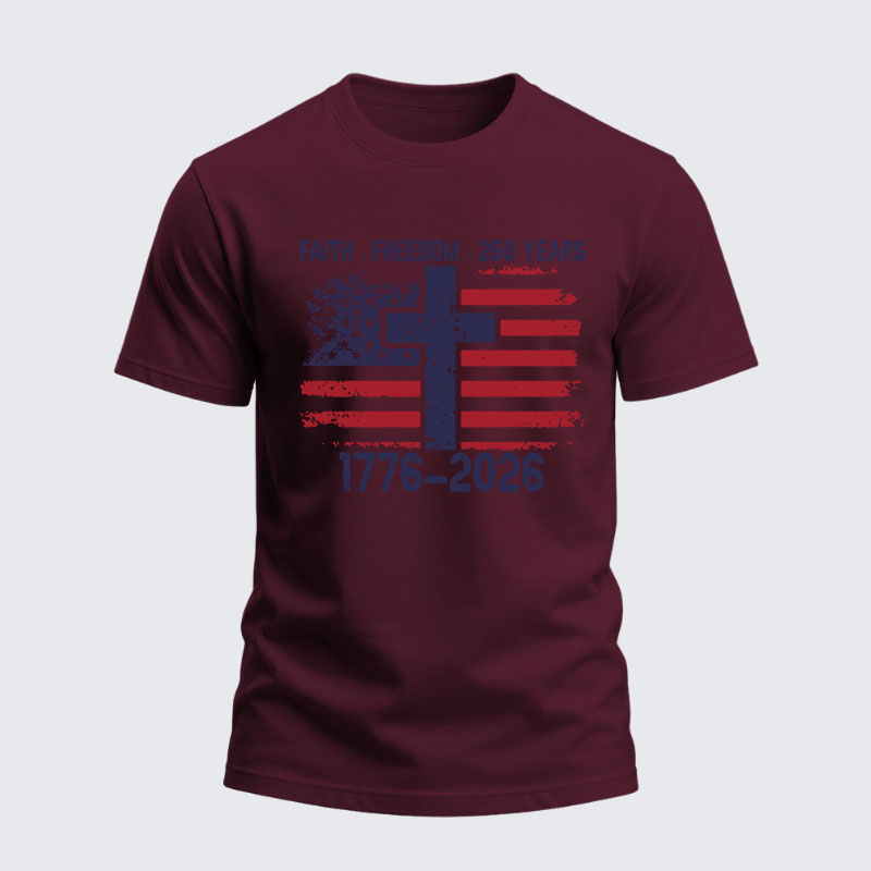 Heavyweight Cotton Tee - Faith Freedom