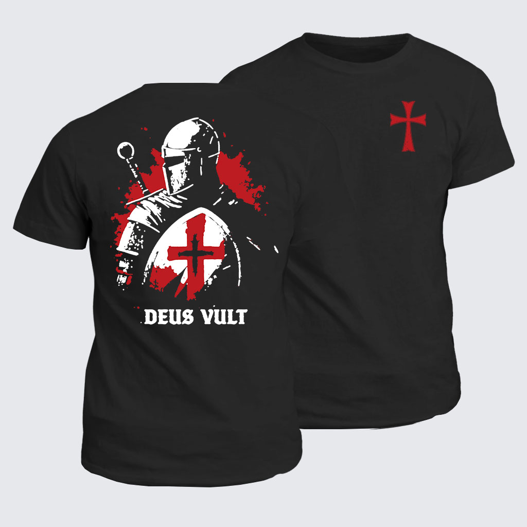 Classic Cotton Tee - Deus Vult Knight Templar