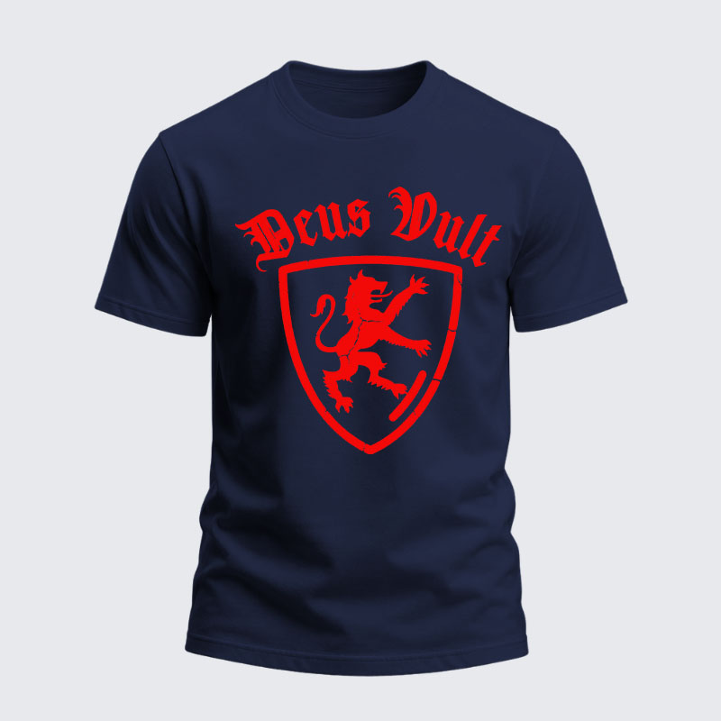 Heavyweight Cotton Tee - Deus Vult