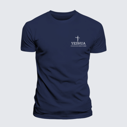 Yeshua King Of Kings Lord Of Lords Jesus God Christian Premium Mercerized Cotton Tee