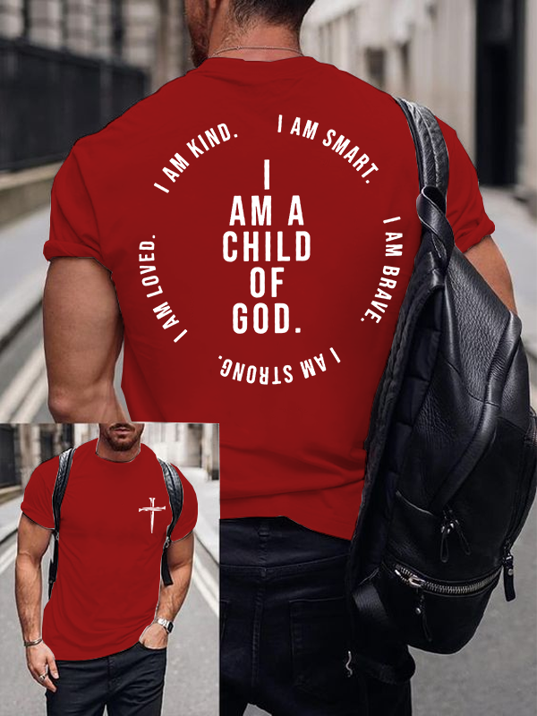 I Am A Child Of God Jesus God Christian Cotton T-Shirt