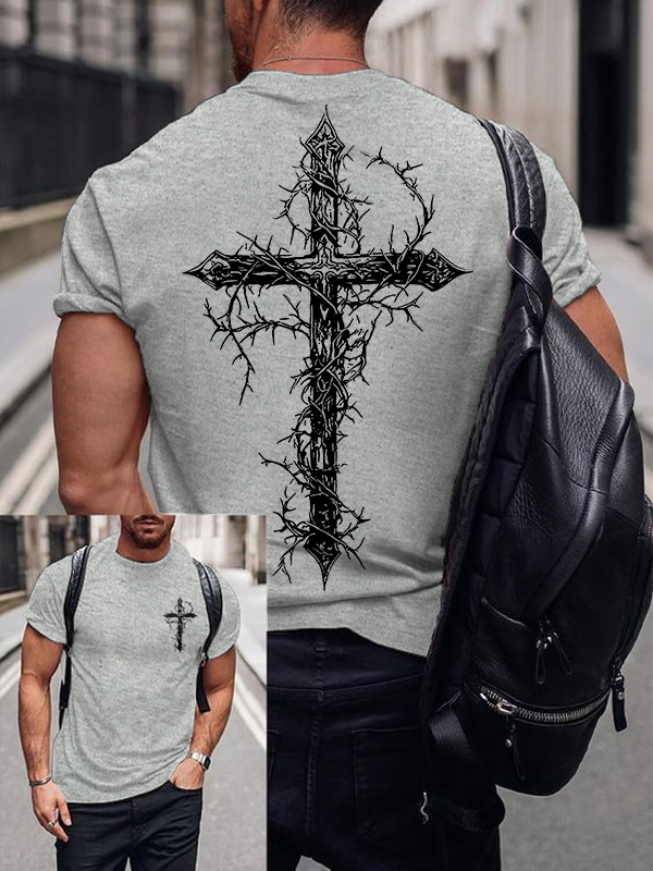 Cross Jesus God Christian Cotton T-Shirt