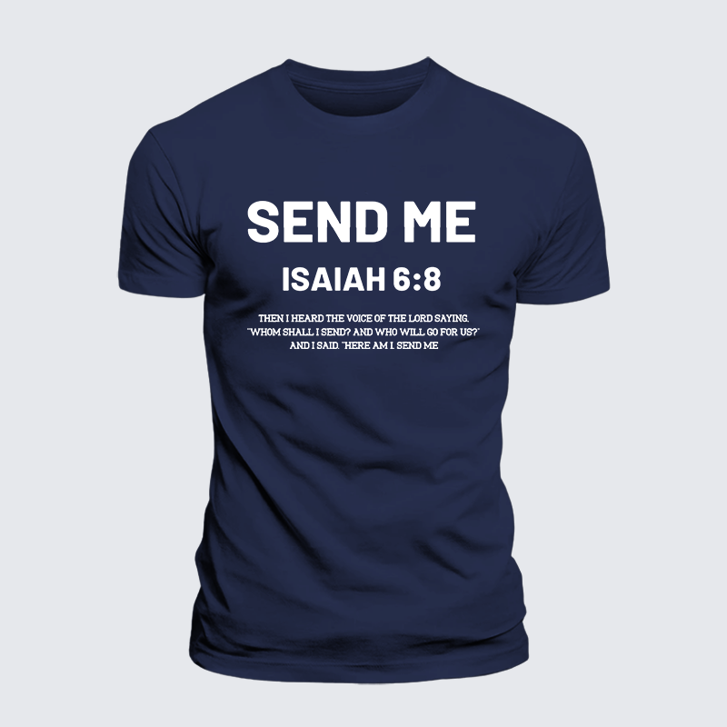 Send Me Jesus God Christian Premium Mercerized Cotton Tee