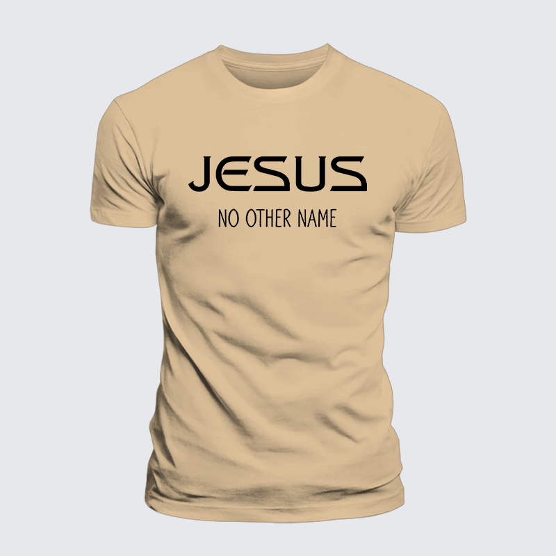 Jesus No Other Name Jesus God Christian Premium Mercerized Cotton Tee