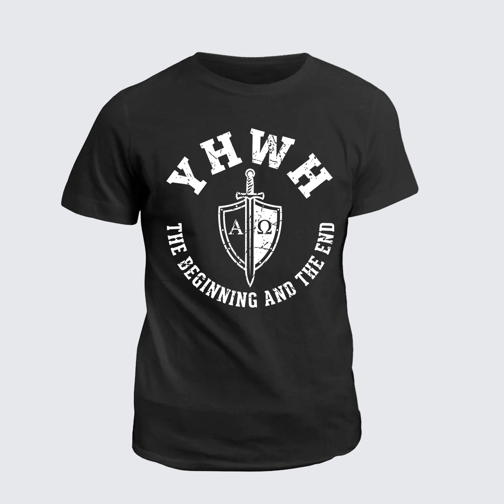 Man Of God Husband Dad Jesus God Christian Cotton T-Shirt