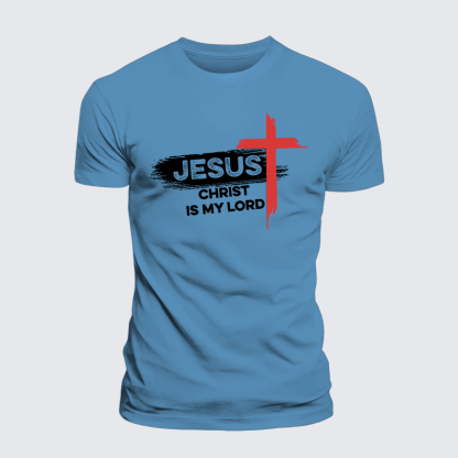 Jesus Christ Is My Lord Jesus God Christian Premium Mercerized Cotton Tee