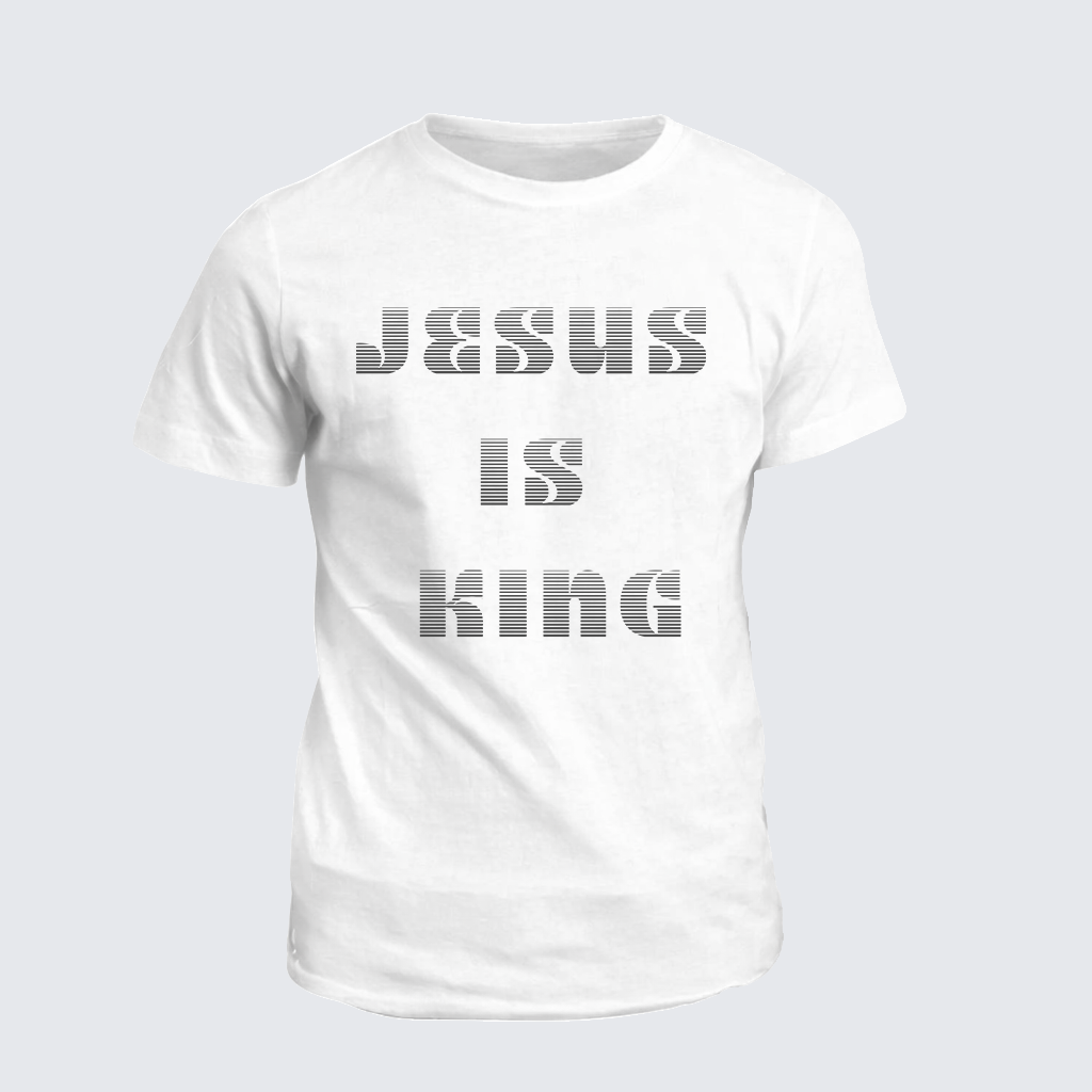 Jesus Is King Jesus God Christian Cotton T-Shirt