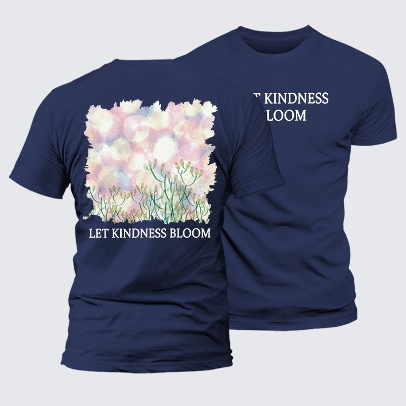 Let Kindness Bloom Jesus God Christian Premium Mercerized Cotton Tee