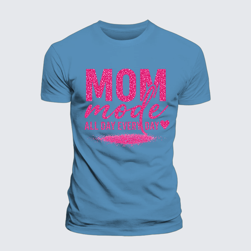 Mom Mode Jesus God Christian Premium Mercerized Cotton Tee