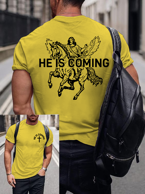 Jesus Is Coming Jesus God Christian Cotton T-Shirt