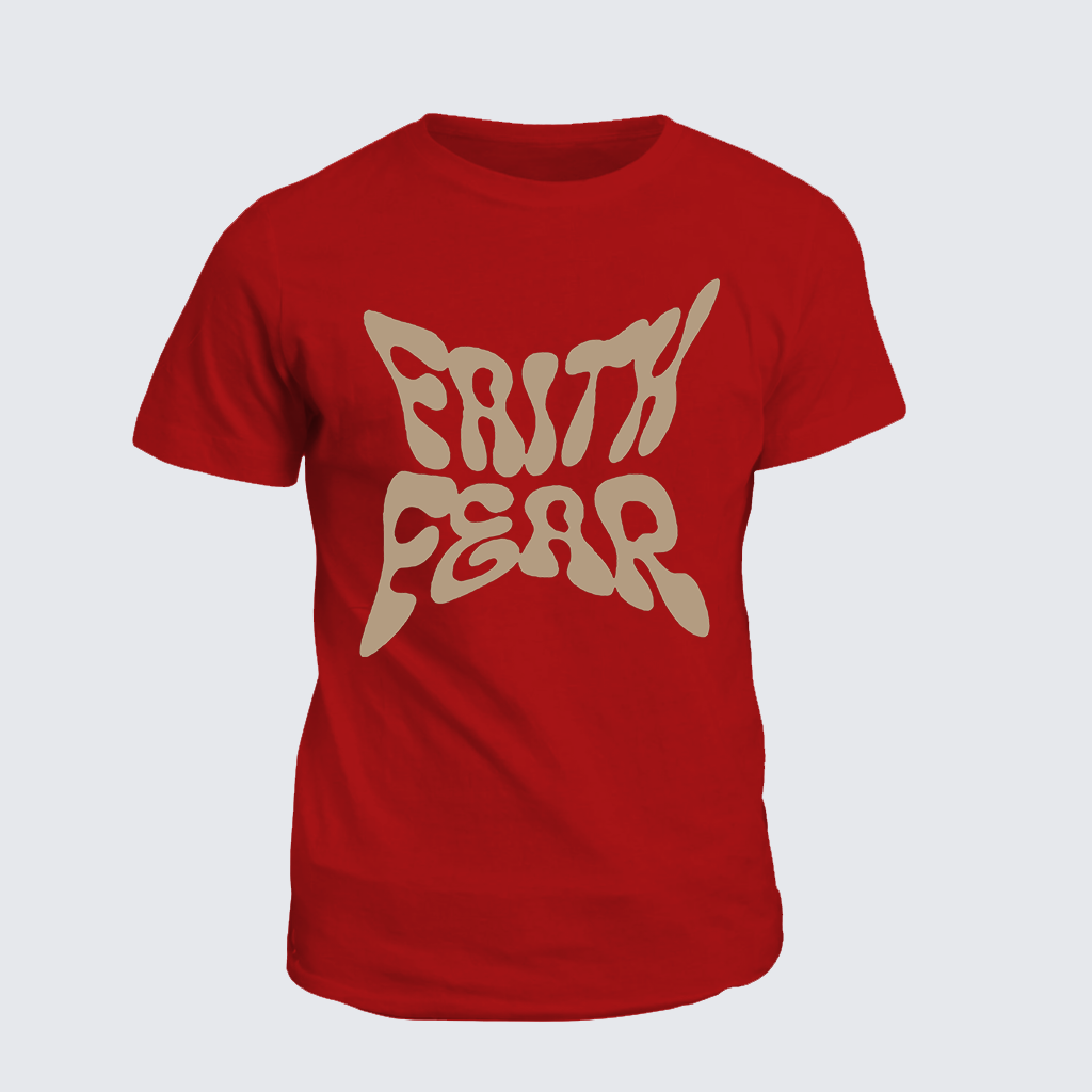 Faith Fear Jesus God Christian Cotton T-Shirt