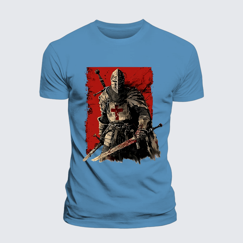 Templar Honor Jesus God Christian Premium Mercerized Cotton Tee