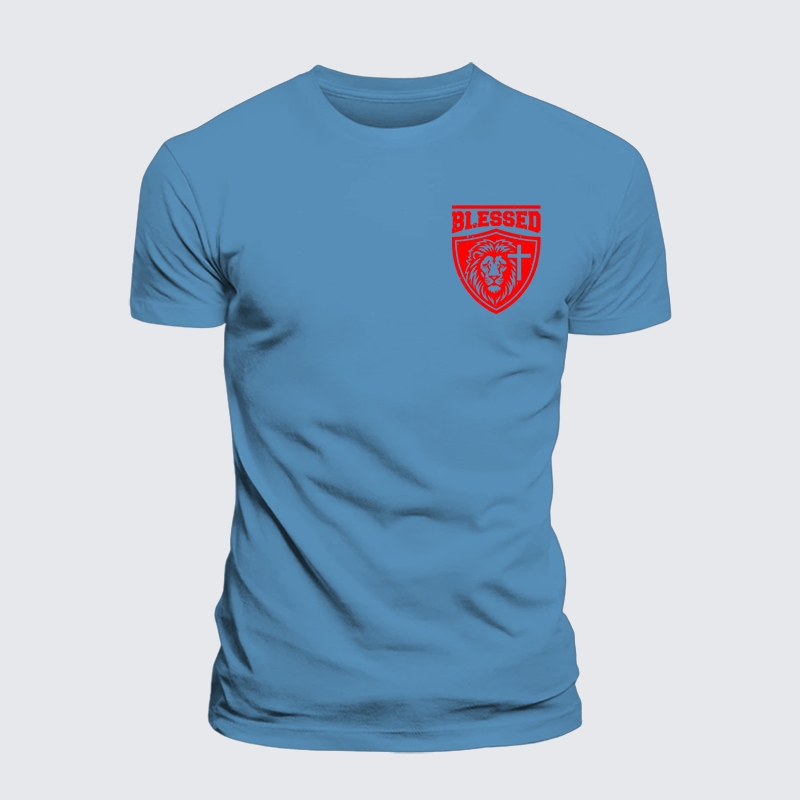 Blessed Cross Jesus God Christian Premium Mercerized Cotton Tee