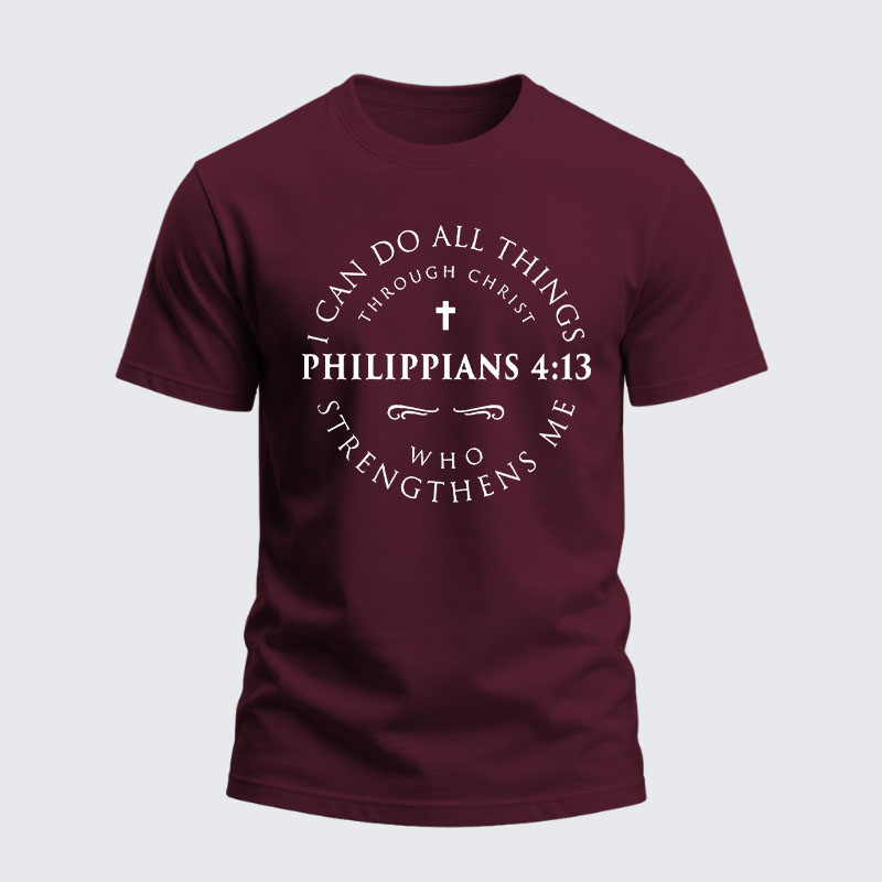 Heavyweight Cotton Tee -Philippians 4:13