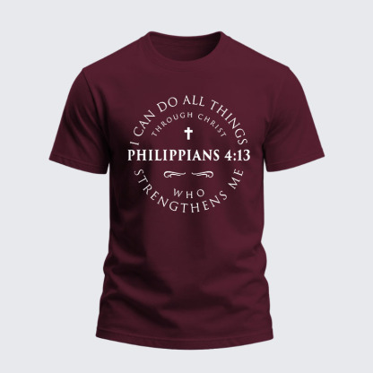 Heavyweight Cotton Tee -Philippians 4:13