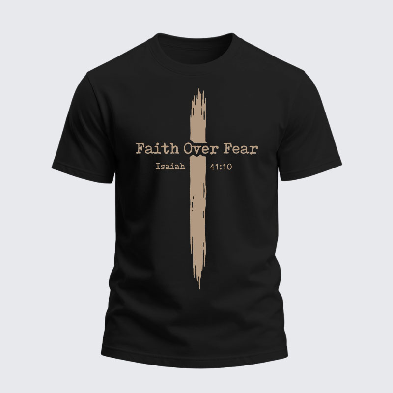 Heavyweight Cotton Tee - Faith Over Fear
