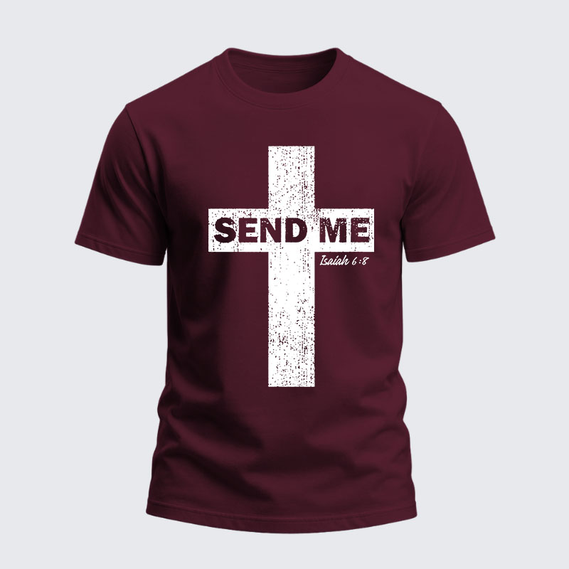 Heavyweight Cotton Tee -Send Me Isaiah 6:8