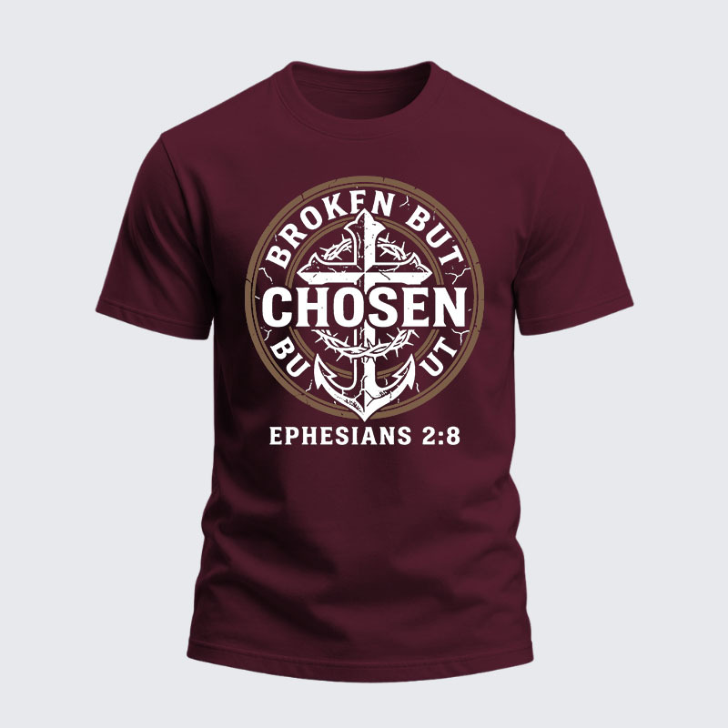 Man Of God Husband Dad Jesus God Christian Cotton T-Shirt
