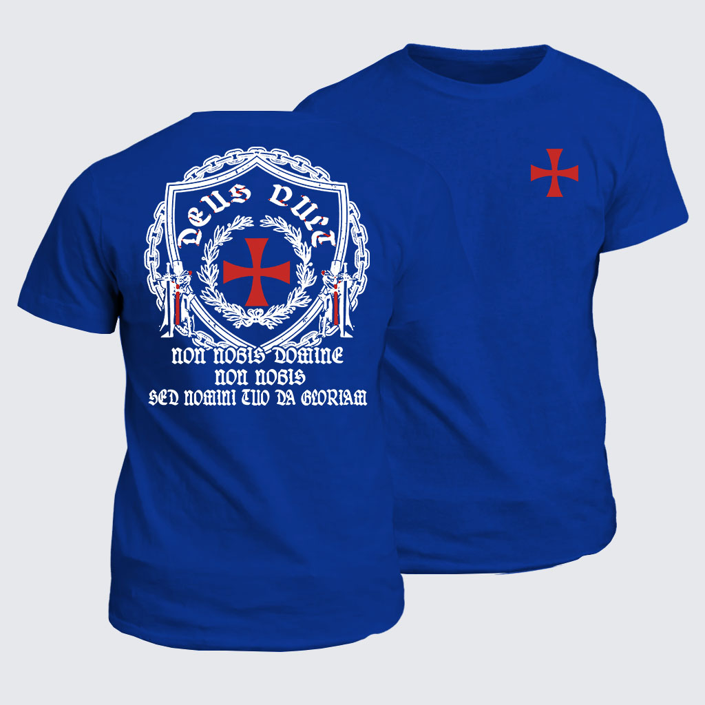 Classic Cotton Tee - Non Nobis Domine, Non Nobis, Sed Nomini Tuo Da Gloriam