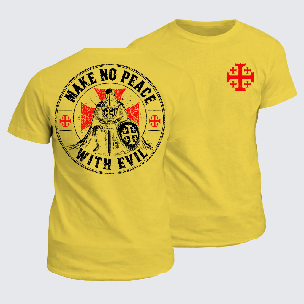 Classic Cotton Tee -  Make No Peace With Evil