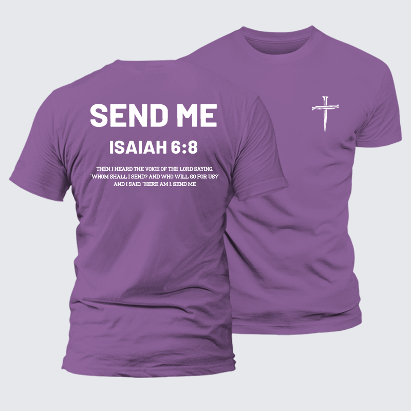 Send Me Jesus God Christian Premium Mercerized Cotton Tee