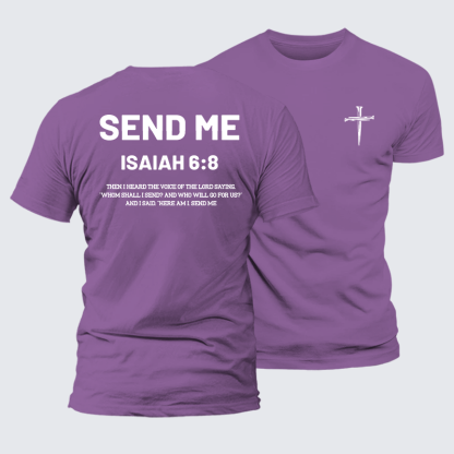 Send Me Jesus God Christian Premium Mercerized Cotton Tee