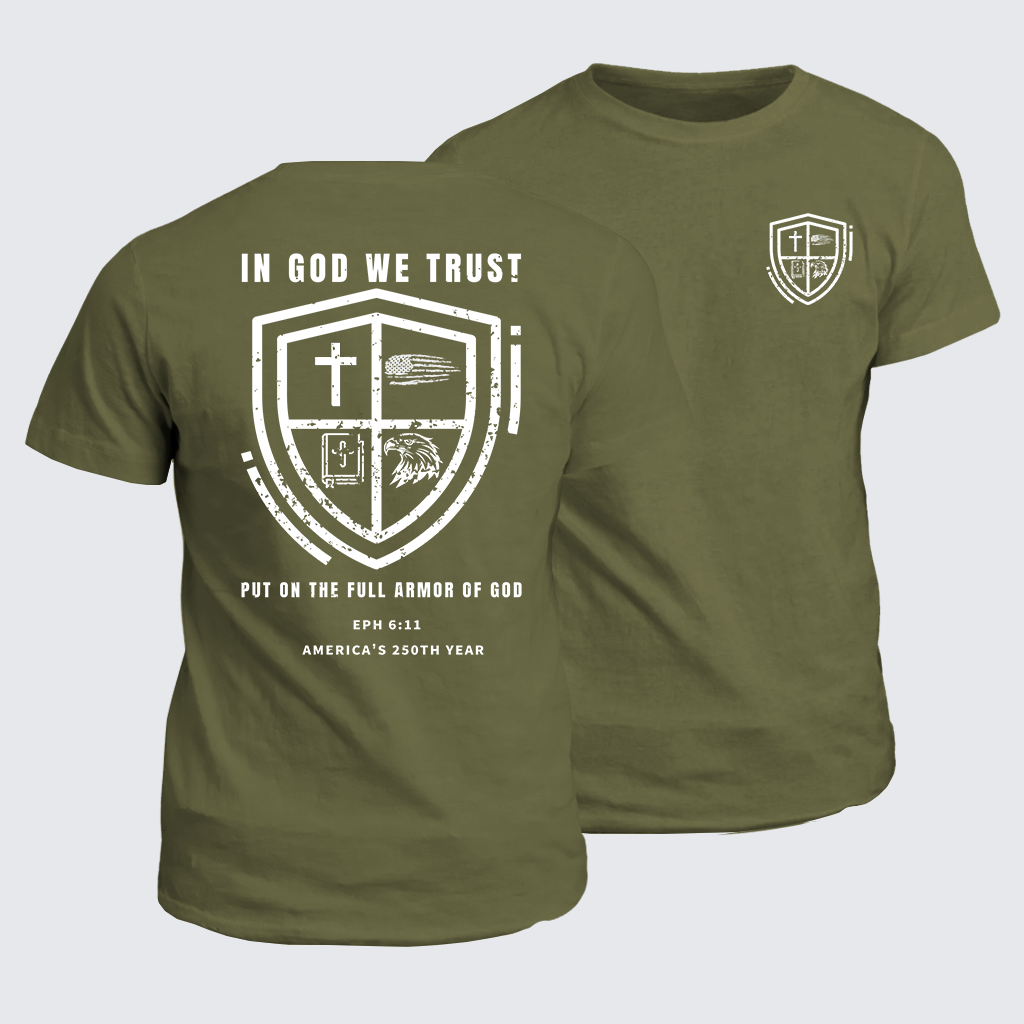In God We Trust Jesus God Christian Cotton T-Shirt