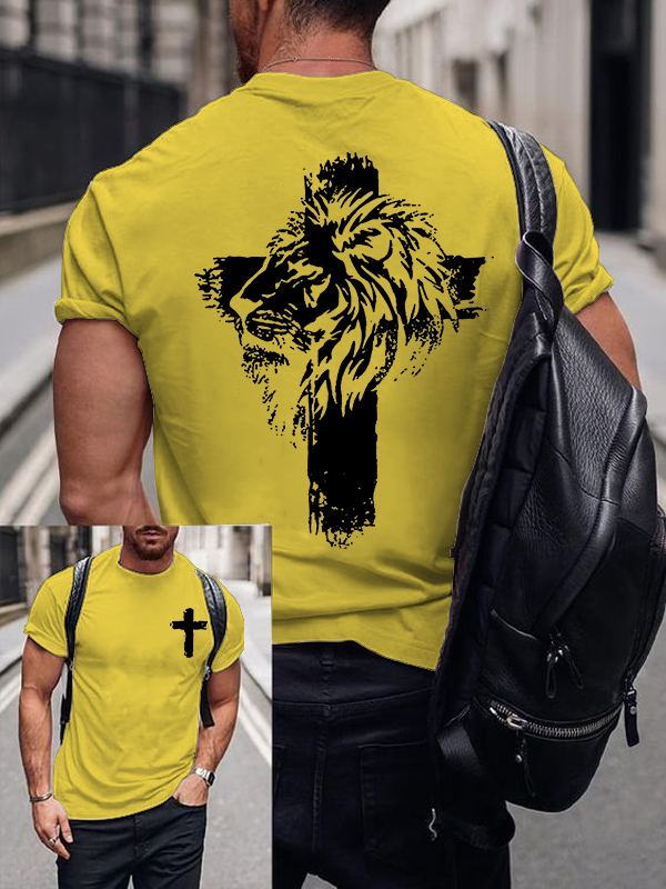 Fearless in Faith Jesus God Christian Cotton T-Shirt