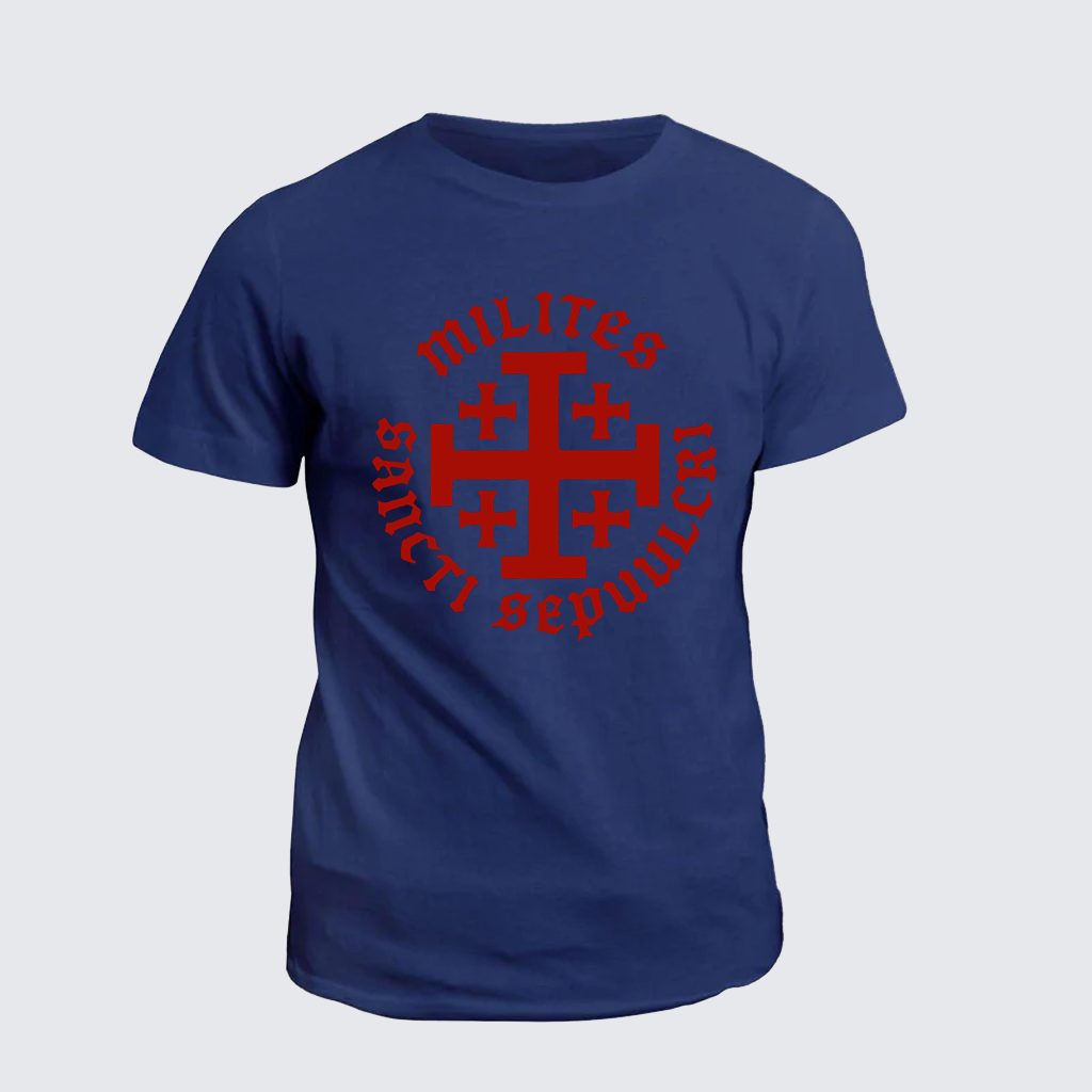 Knight Templar Order of the Holy Sepulchre Jesus God Christian Cotton T-Shirt