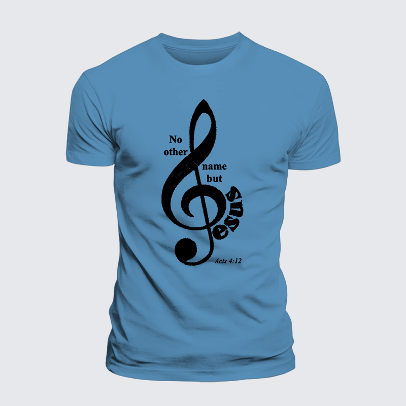 ACTS 4:12 Jesus God Christian Premium Mercerized Cotton Tee