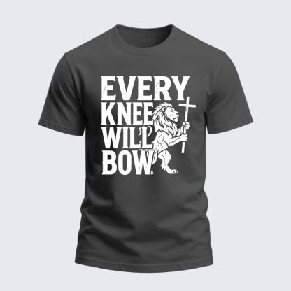 Heavyweight Cotton Tee - Every Knee Will Bow
