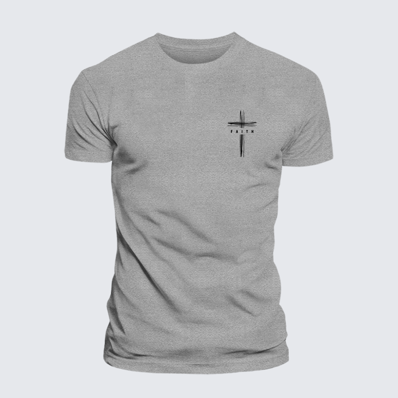 Faith Cross  Jesus God Christian Cotton T-Shirt