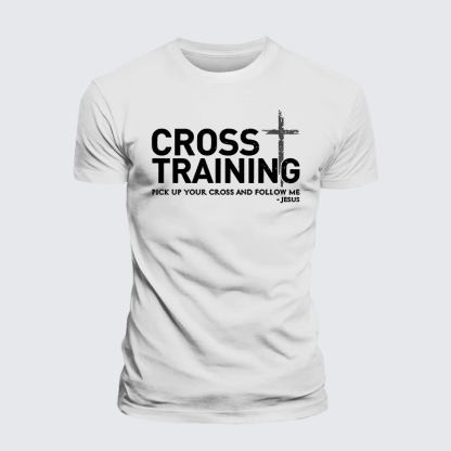 Cross Training Jesus God Christian Premium Mercerized Cotton Tee