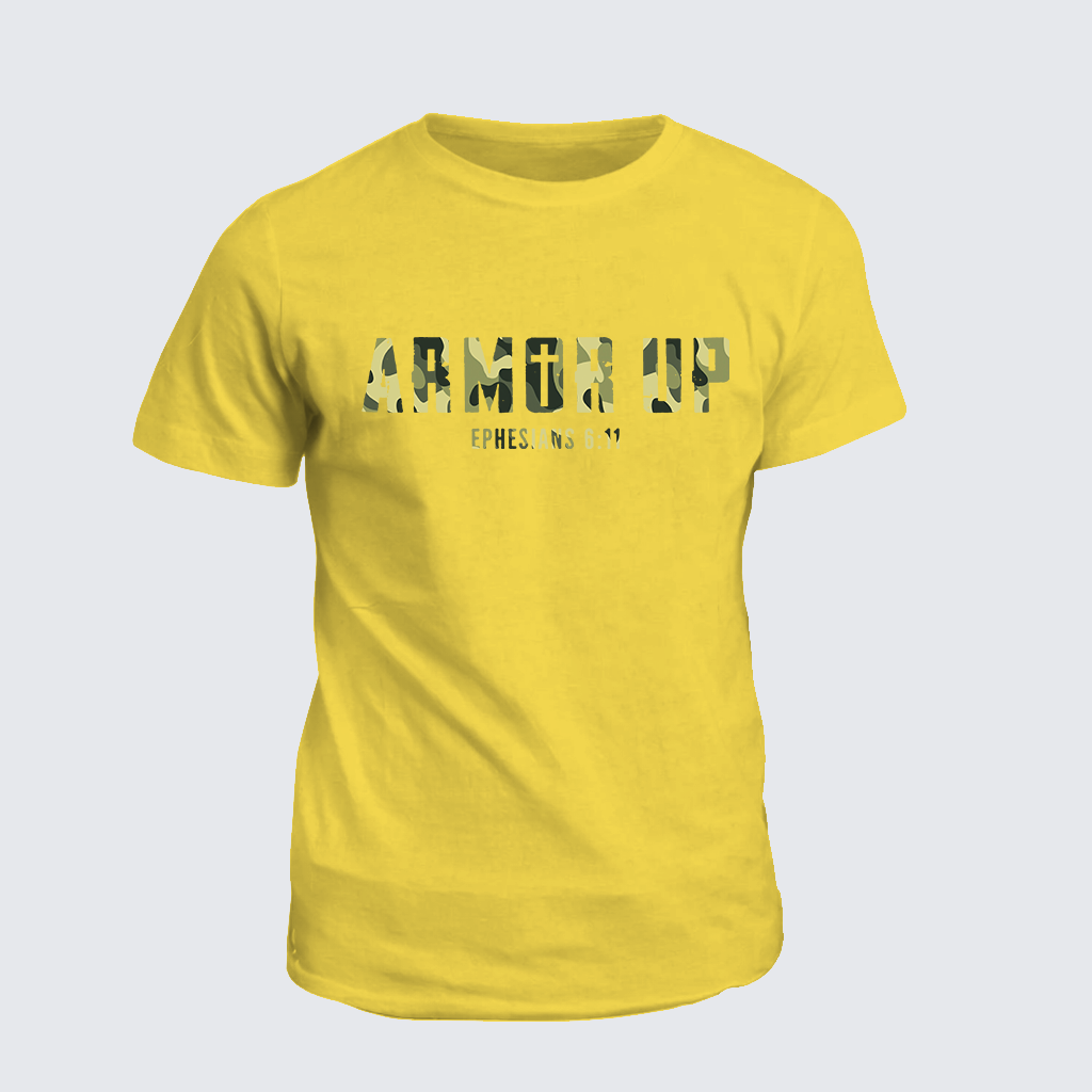 Armor Up Jesus God Christian Cotton T-Shirt