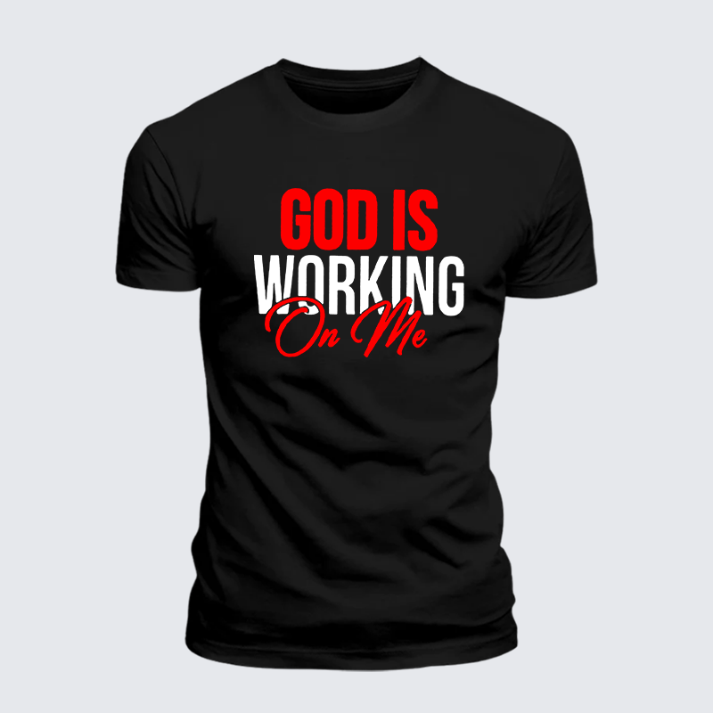 Man Of God Husband Dad Jesus God Christian Cotton T-Shirt