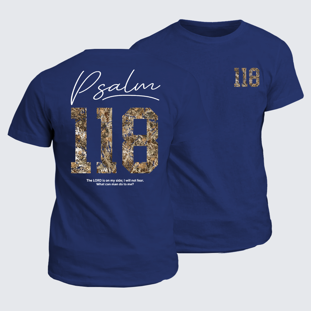 Psalm 118 Jesus God Christian Cotton T-Shirt