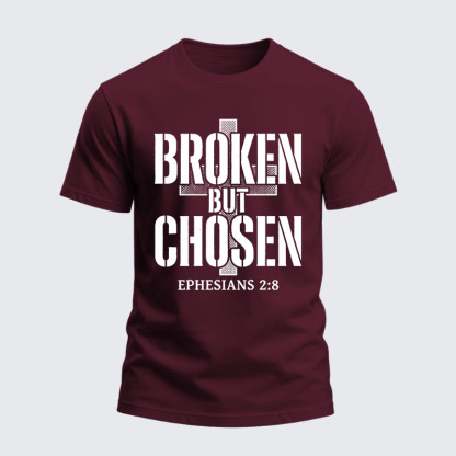 Heavyweight Cotton Tee - Broken But Chosen