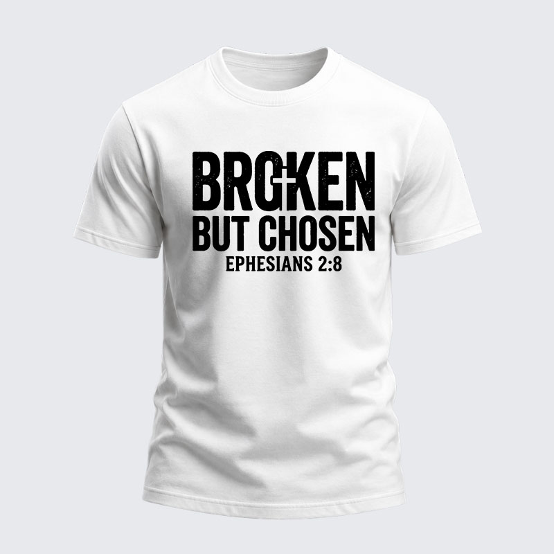 Heavyweight Cotton Tee - Broken But Chosen