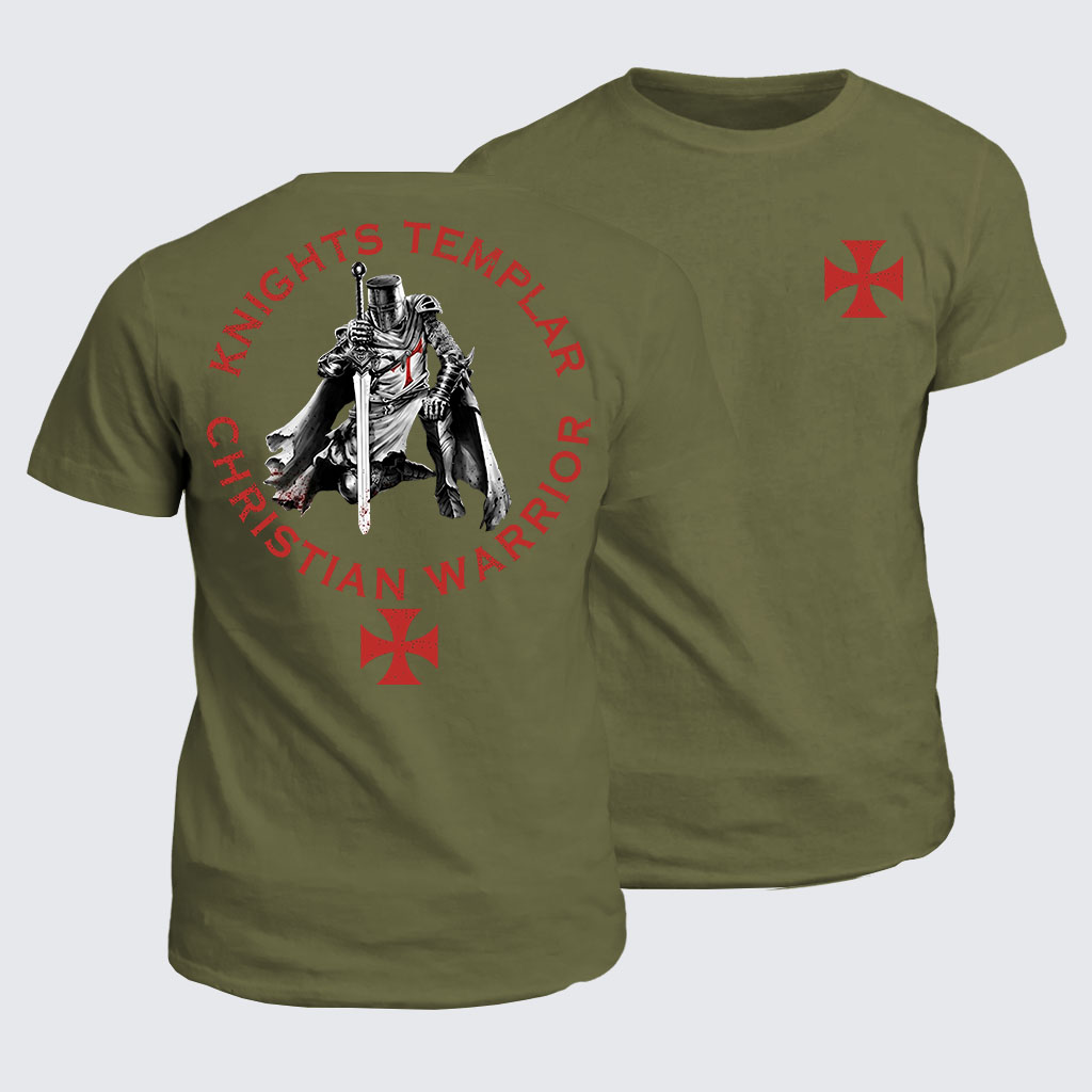Classic Cotton Tee - Knights Templar Templar Cross Crusader Knight