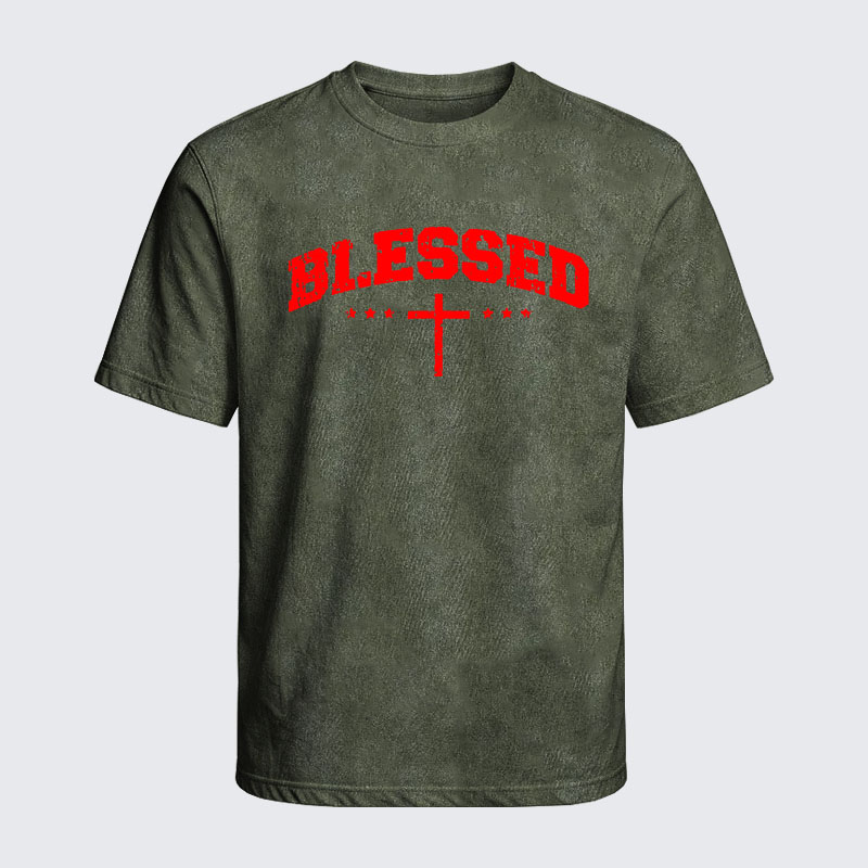 Washed T-Shirt - Blessed Cross