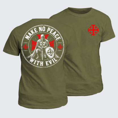 Classic Cotton Tee -  Make No Peace With Evil