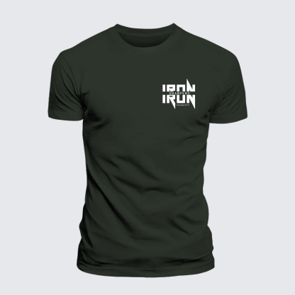 IRON SHARPENS IRON Proverbs 27:17 Jesus God Christian Premium Mercerized Cotton Tee