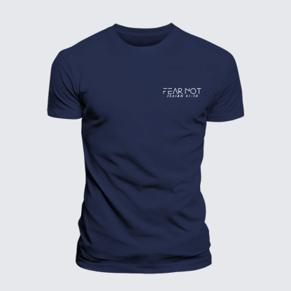 Fear Not Isaiah 41:10 Jesus God Christian Premium Mercerized Cotton Tee