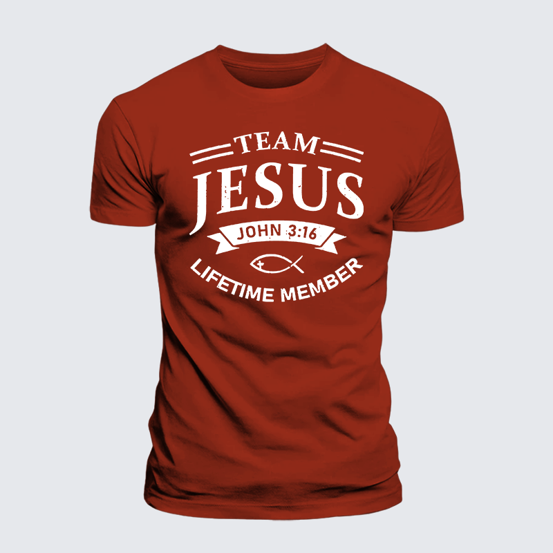 Jesus Team Jesus God Christian Premium Mercerized Cotton Tee